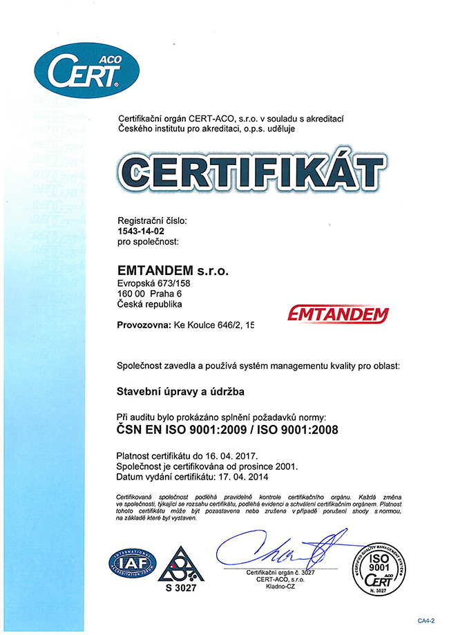 Norma EN ISO 9001:2008