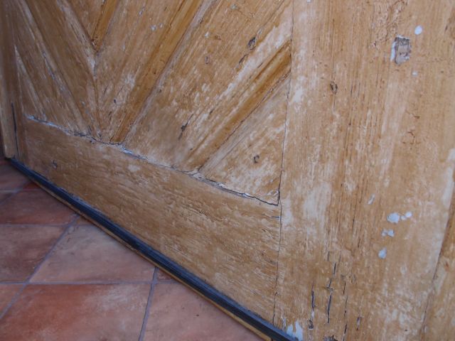 původní dveře - detail